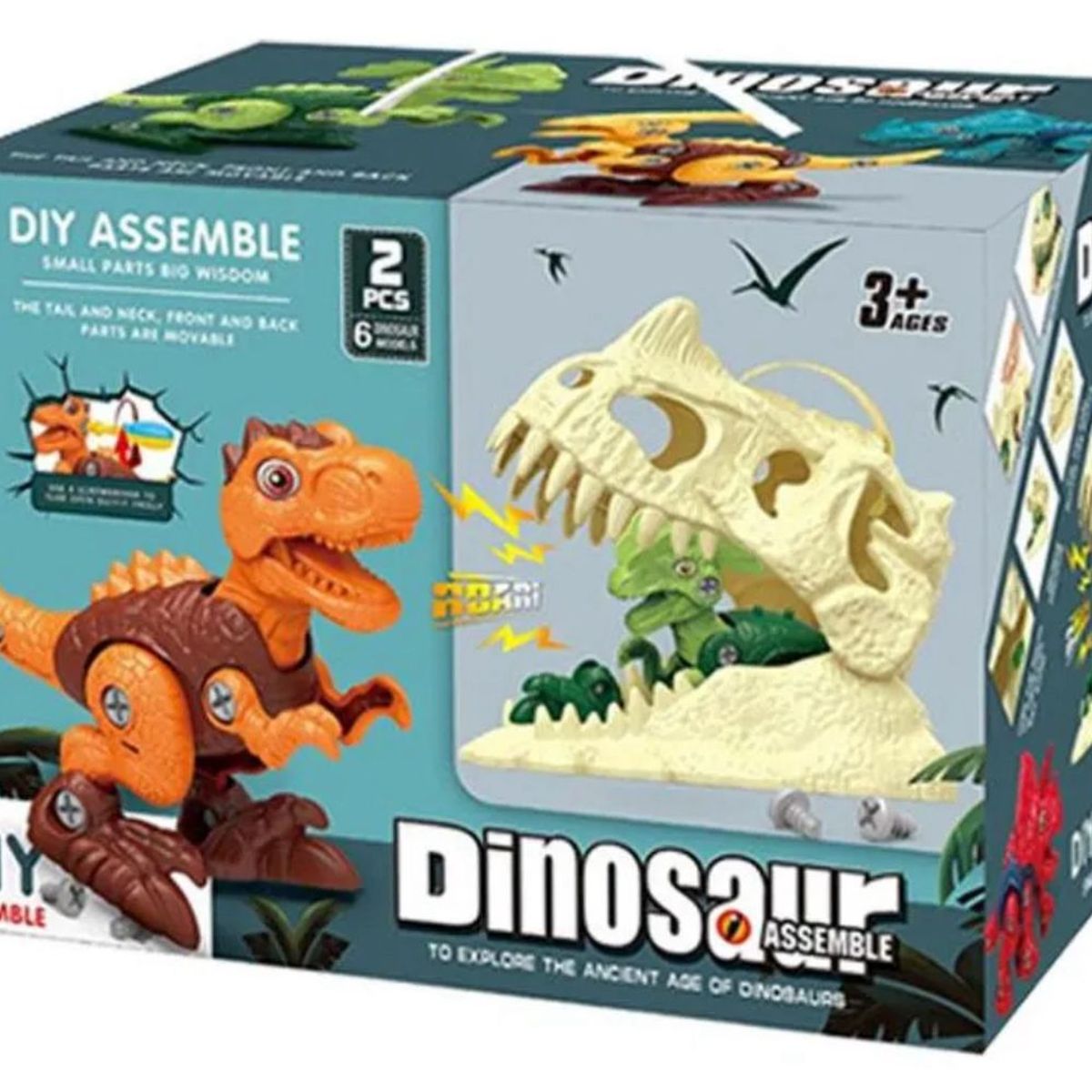 GENERICO - Juguete Didáctico Armable Dinosaurios Niños