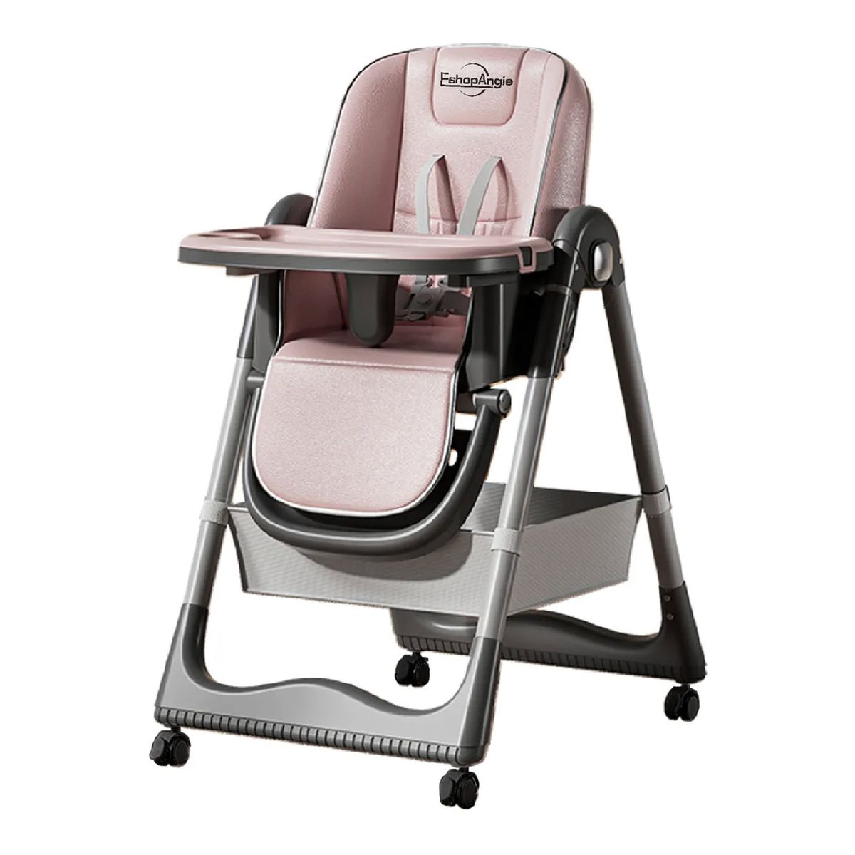 ESHOPANGIE - Silla De Comer Reclinable Plegable Con Mesa Ajustable Liso