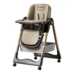 ESHOPANGIE - Silla De Comer Reclinable Plegable Con Mesa Ajustable Liso