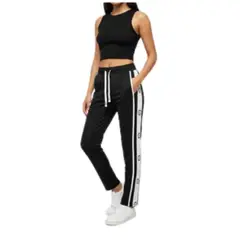 LOOK SHOP - Pantalón Recto Buzo Algodón. Oversize Pierna Ancha. 8643