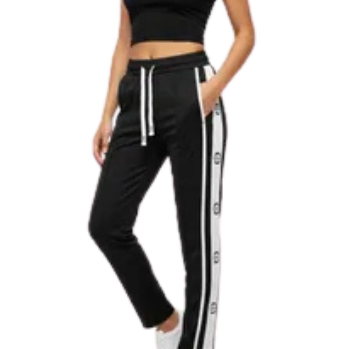 LOOK SHOP - Pantalón Recto Buzo Algodón. Oversize Pierna Ancha. 8643