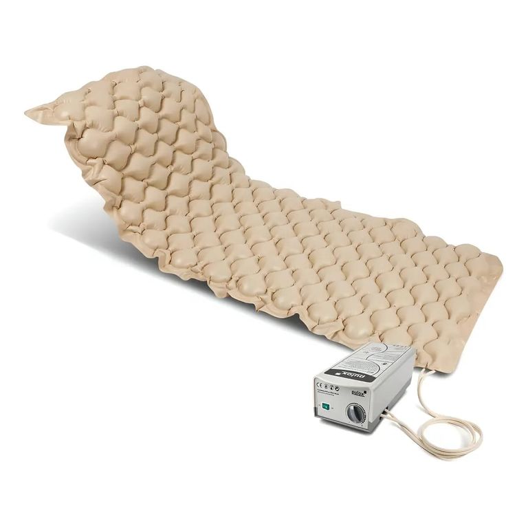 GENERICO Colchón Antiescara Medihome CA-001 Con Motor Blunding 1 Plaza Color Beige Claro