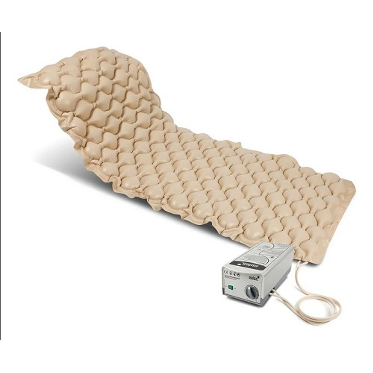 GENERICO - Colchón Antiescara Medihome CA-001 Con Motor Blunding 1 Plaza Color Beige Claro