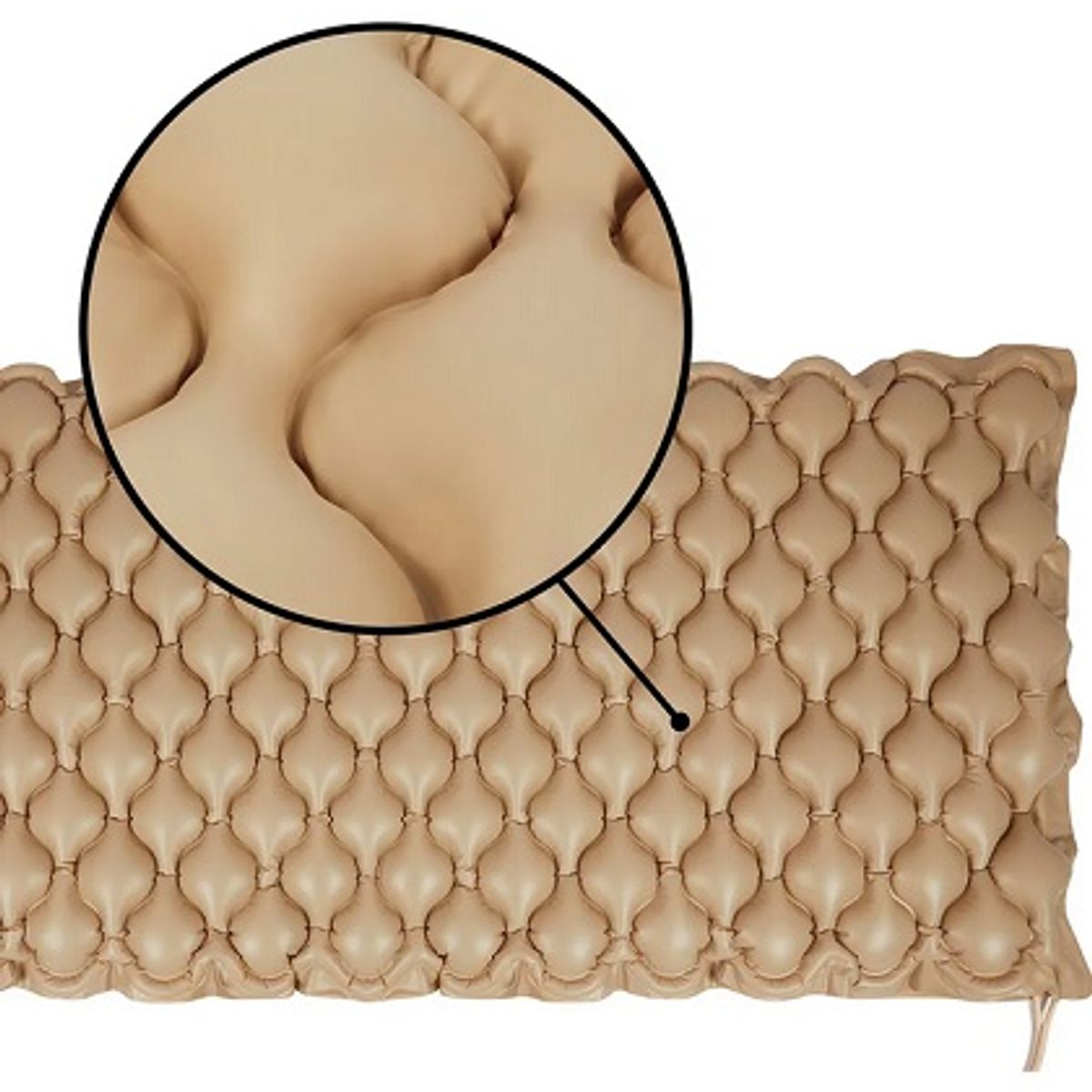 GENERICO - Colchón Antiescara Medihome CA-001 Con Motor Blunding 1 Plaza Color Beige Claro