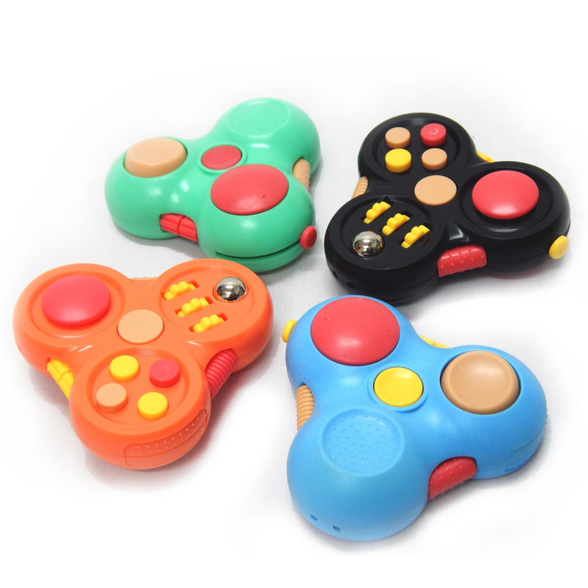 GENERICO - FIDGET CUBE SPINNER ANTIESTRÉS CON 12 FUNCIONES