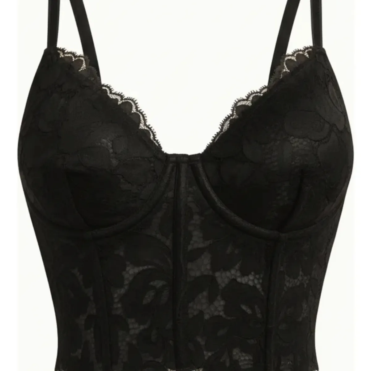 LOOK SHOP - Corset Top Encaje Ajustable, Realza Busto Y Cintura. Sexy 004