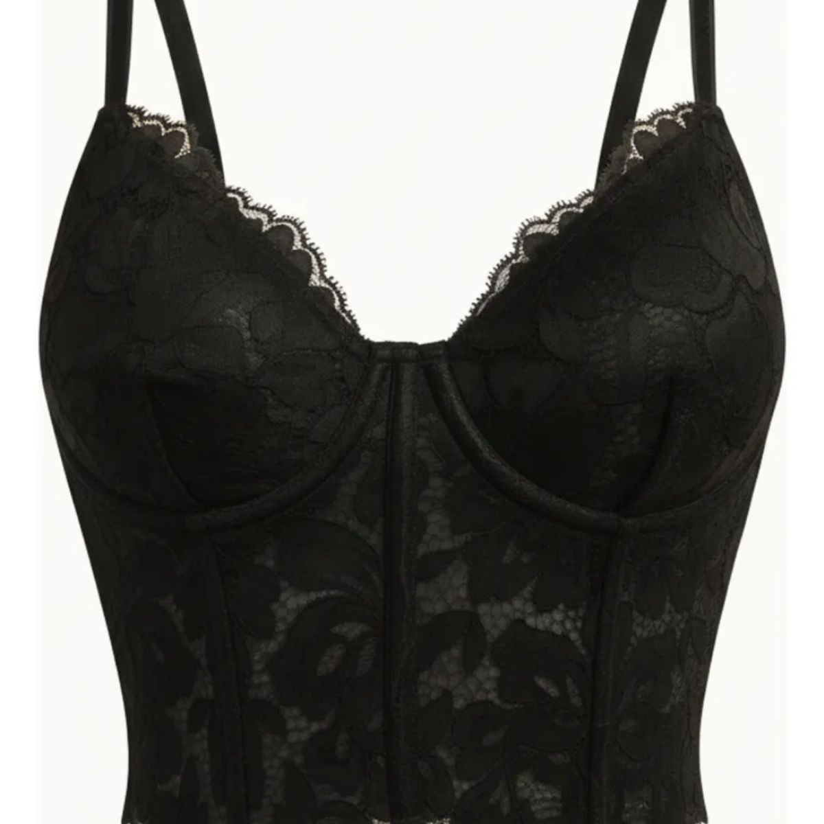 LOOK SHOP - Corset Top Encaje Ajustable, Realza Busto Y Cintura. Sexy 004