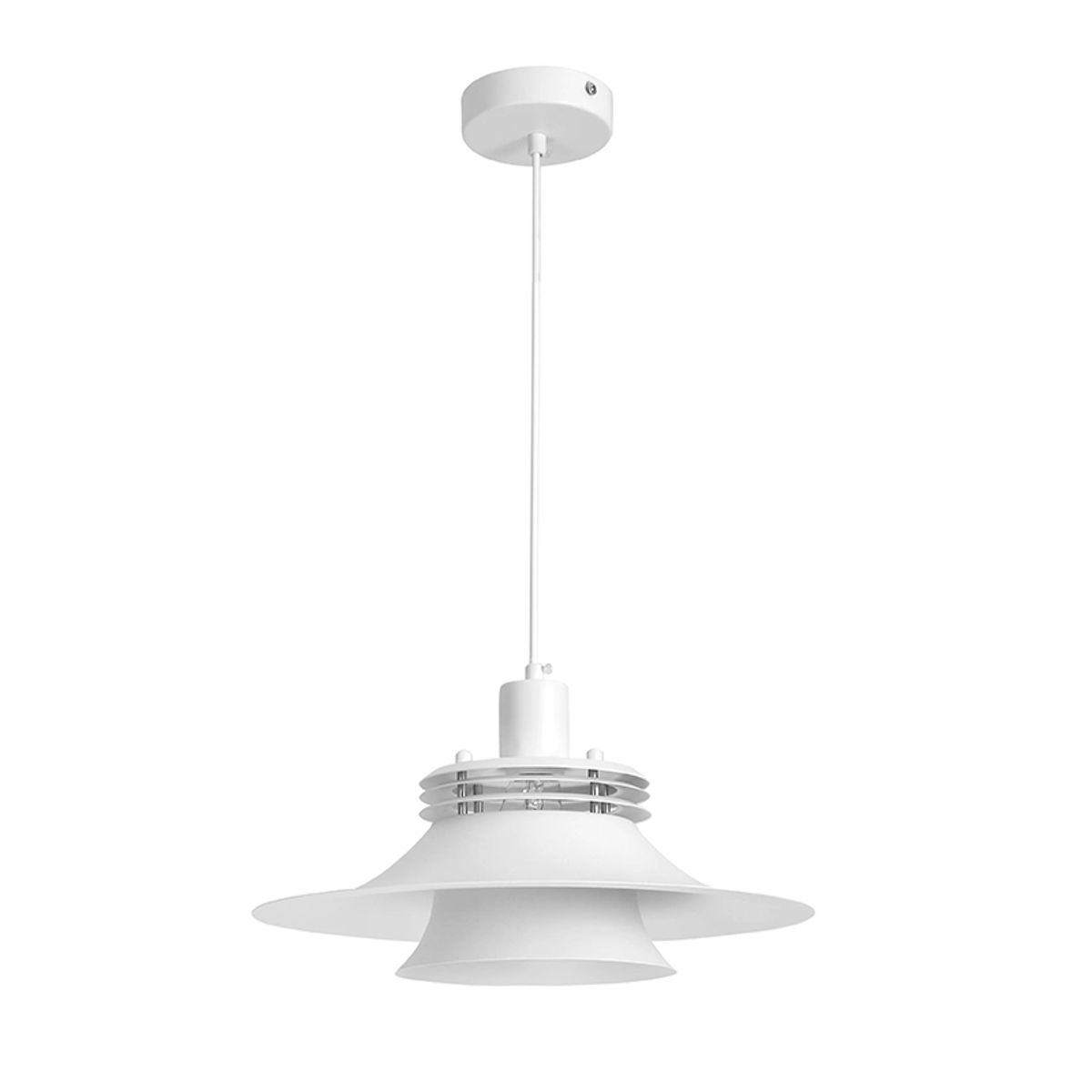 WANT - Lámpara Colgante E27  Blanca Vintage