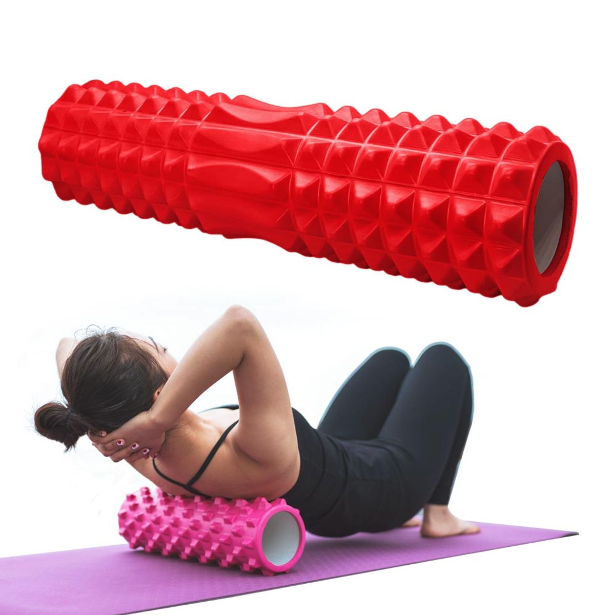 GENERICO - Foam Roller Rodillo de Masajes 45 cm