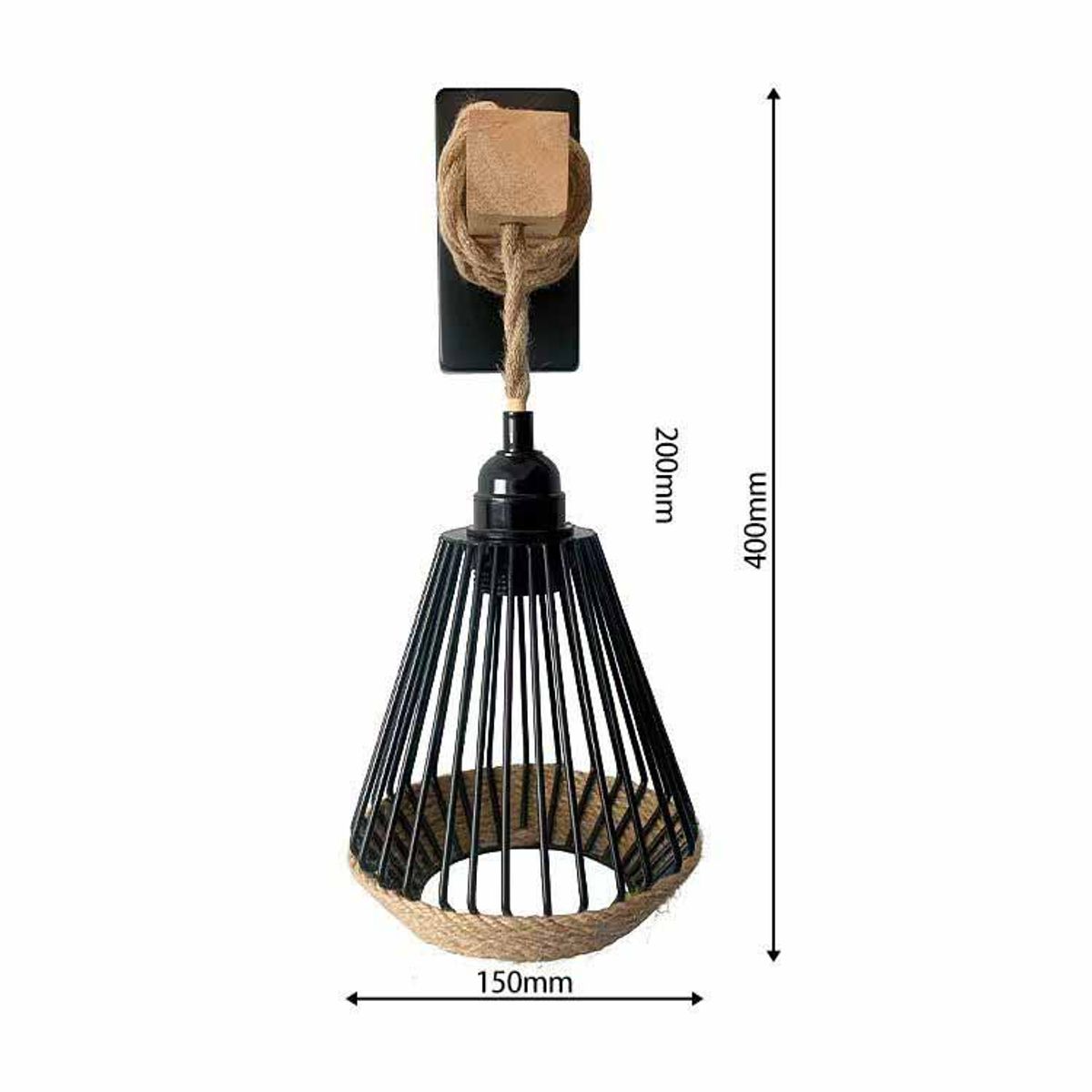 WANT - APLIQUE COLGANTE PORTA E271 CAÑAMO