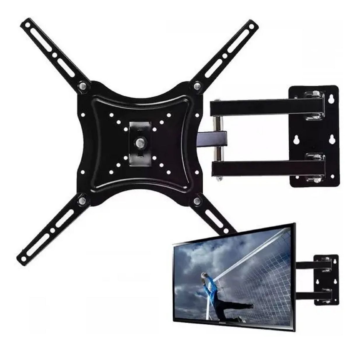 GENERICO - Soporte Televisor Tv Con Brazo 14-55 Pulgadas Hasta 50 Kilos