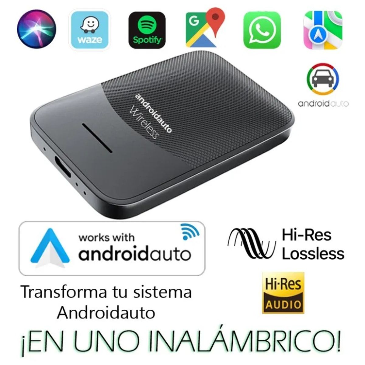 GENERICO - Android Autoapple Car Play Inalámbrico Alta Velocidad