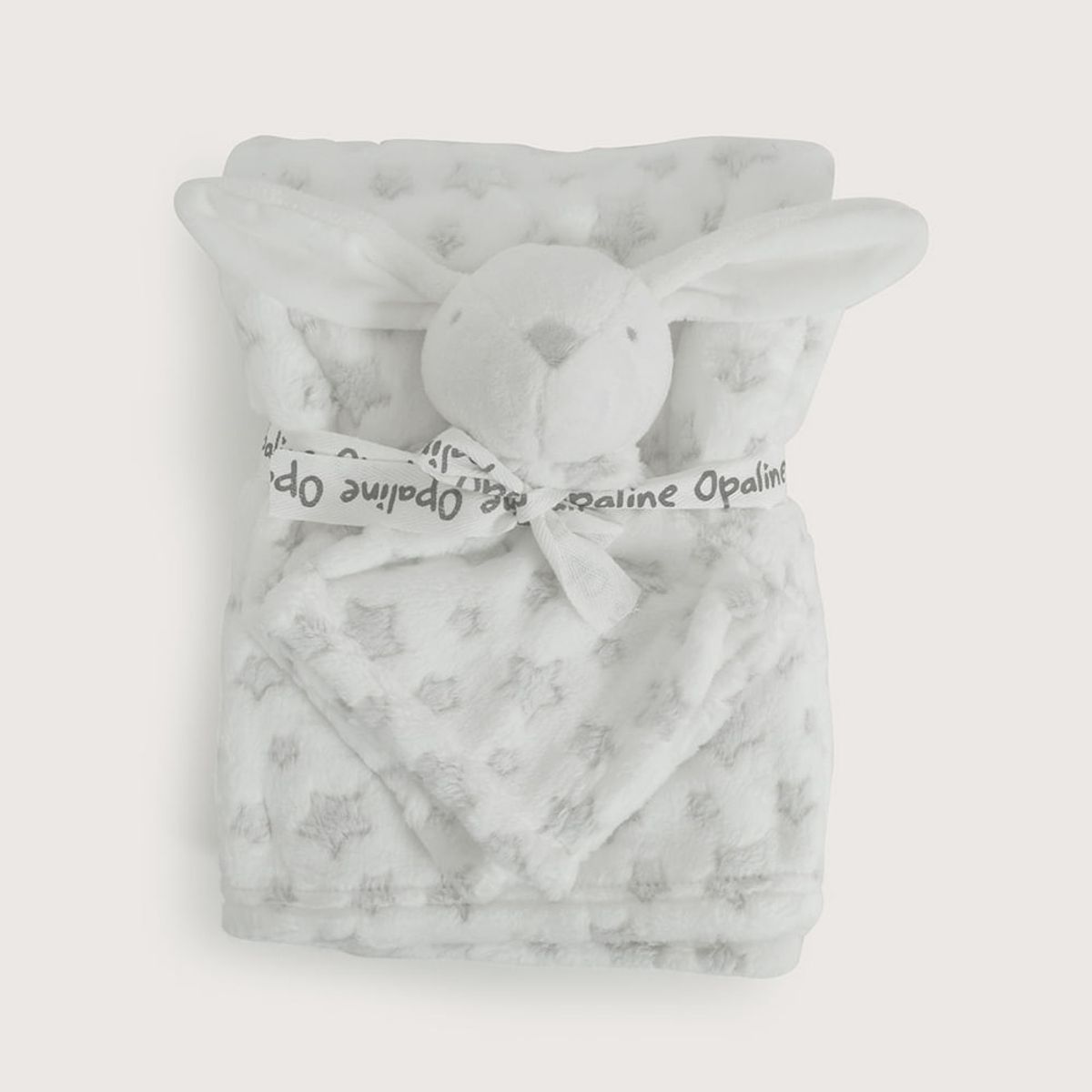 OPALINE - Manta de bebe gris