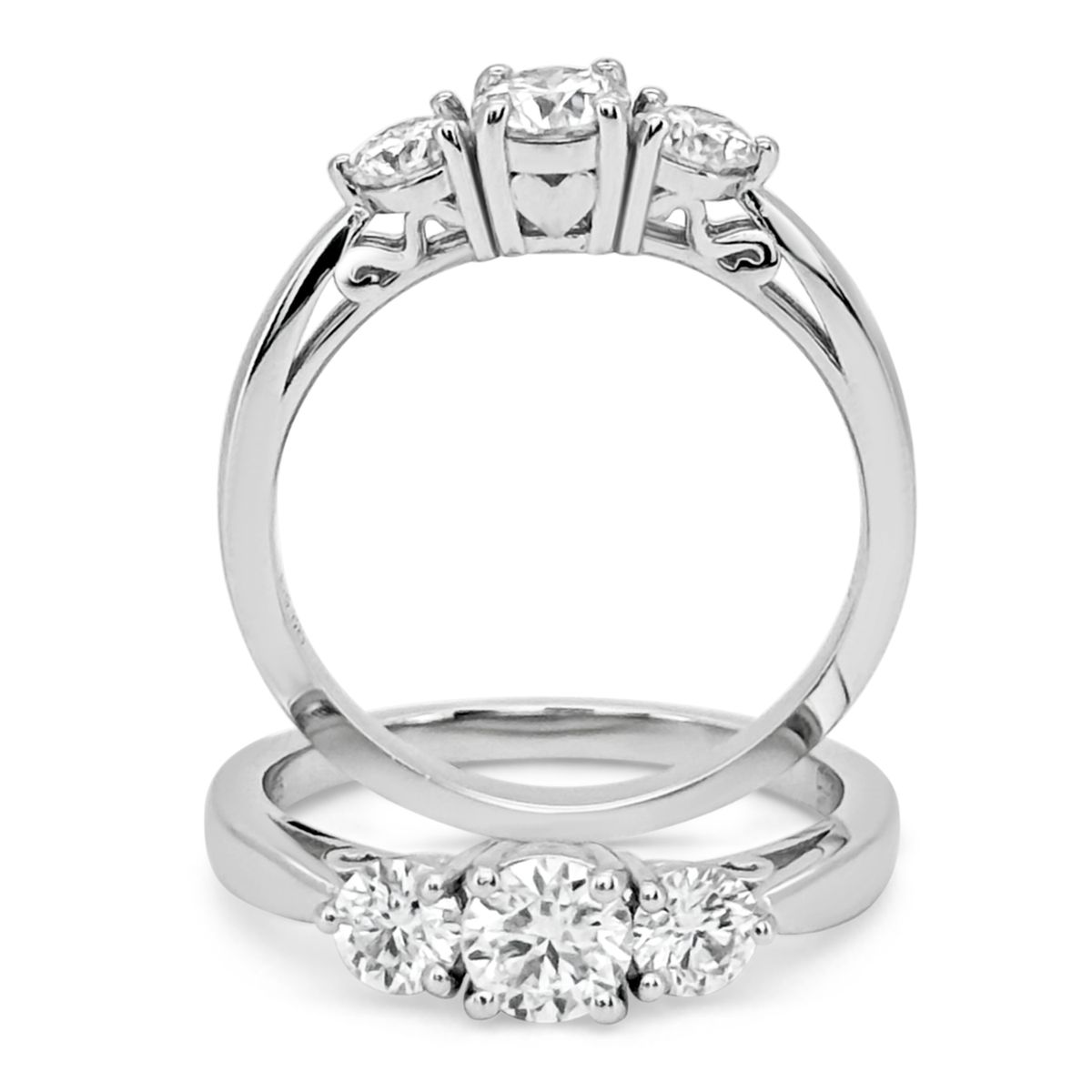 BOOMZAIR - Anillo de compromiso TRINITY HEART
