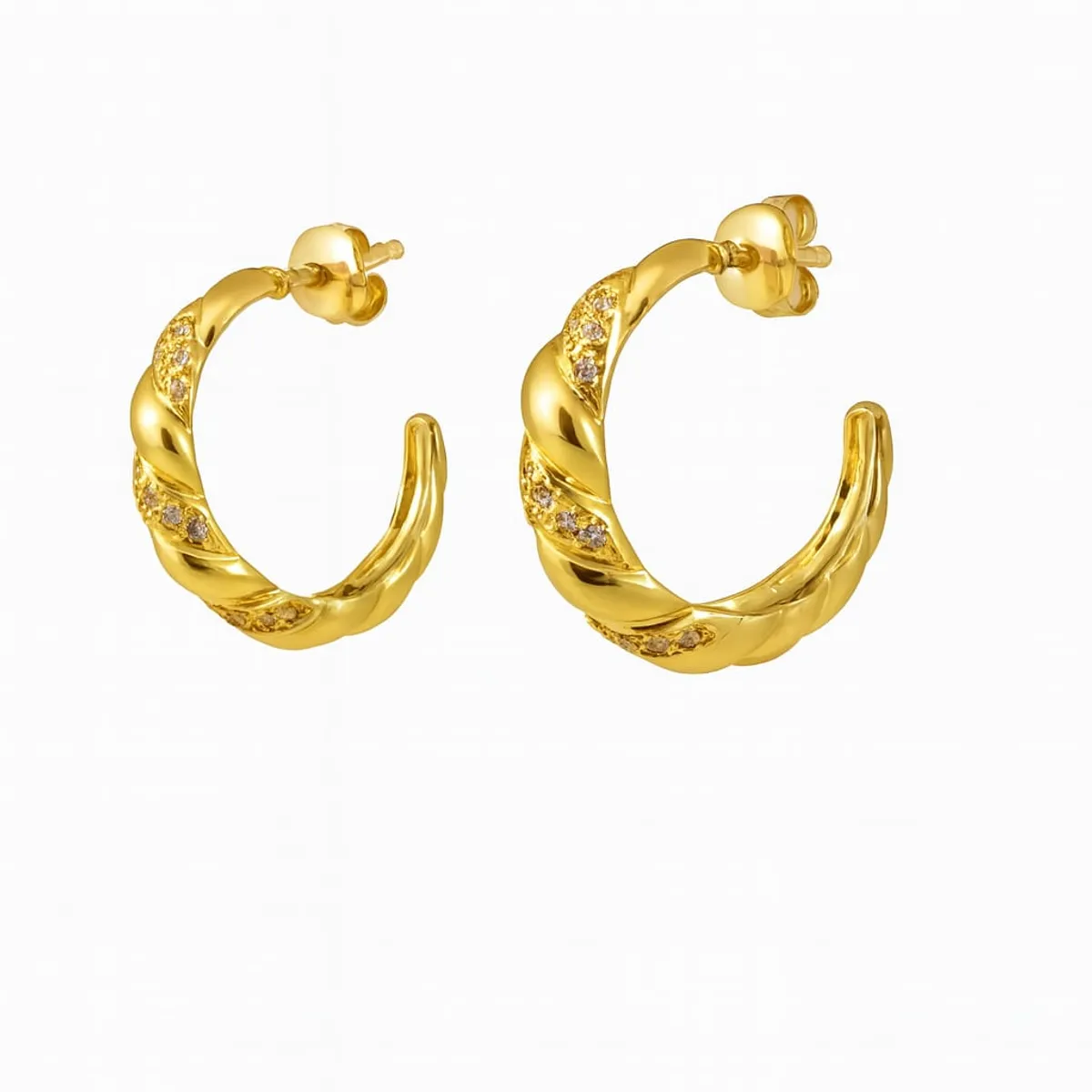 JOYAS LANDEROS - Aro Argolla Circones Enchapada en Oro de 18k
