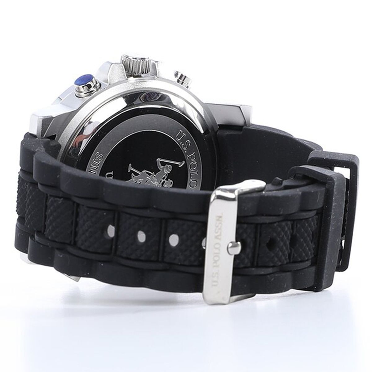 US POLO ASSN - Reloj De Hombre Con Cronometro Negro Us Polo