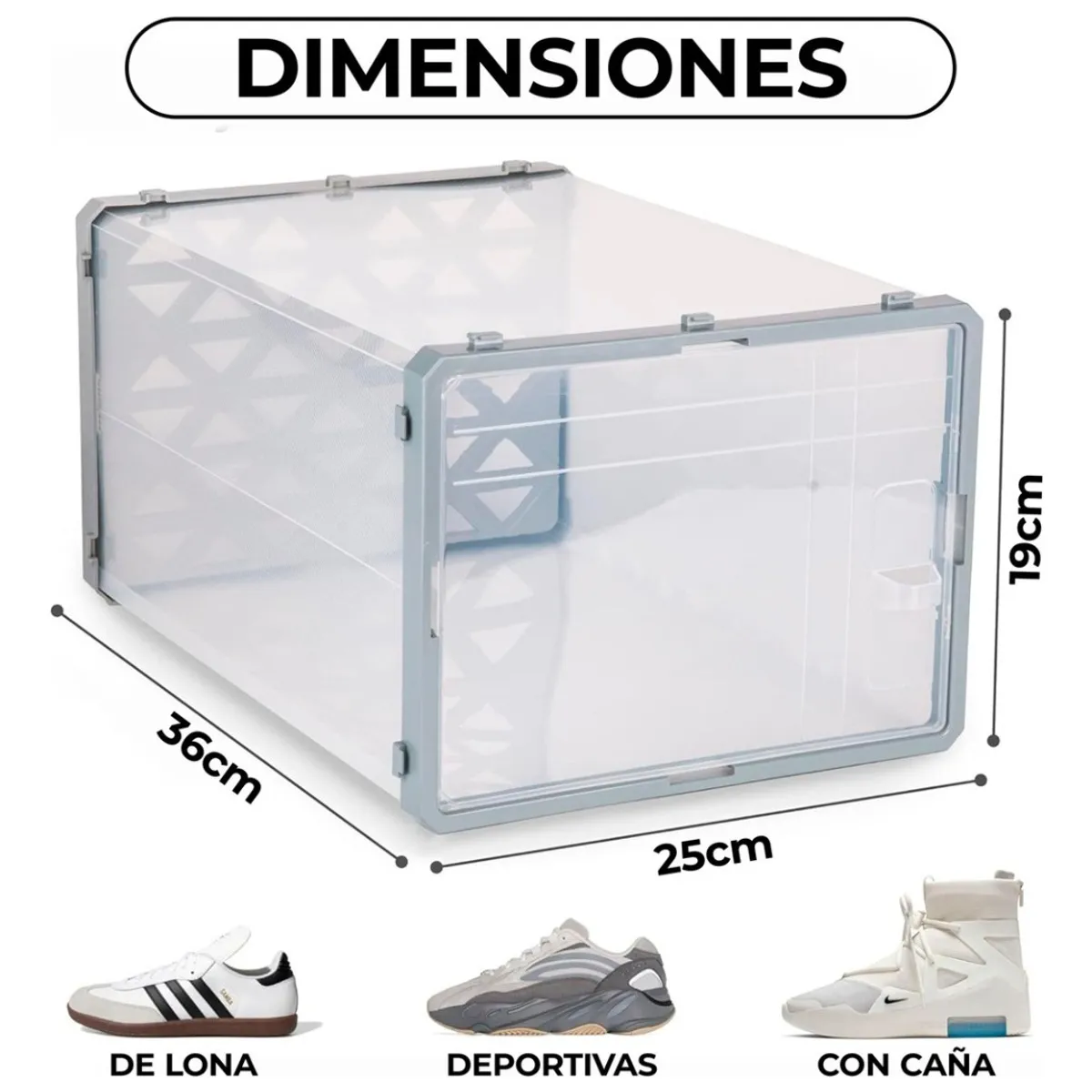 HOMEBRANDT - Set 6 Cajas Mueble Zapatero Organizadores De Zapato Multiuso