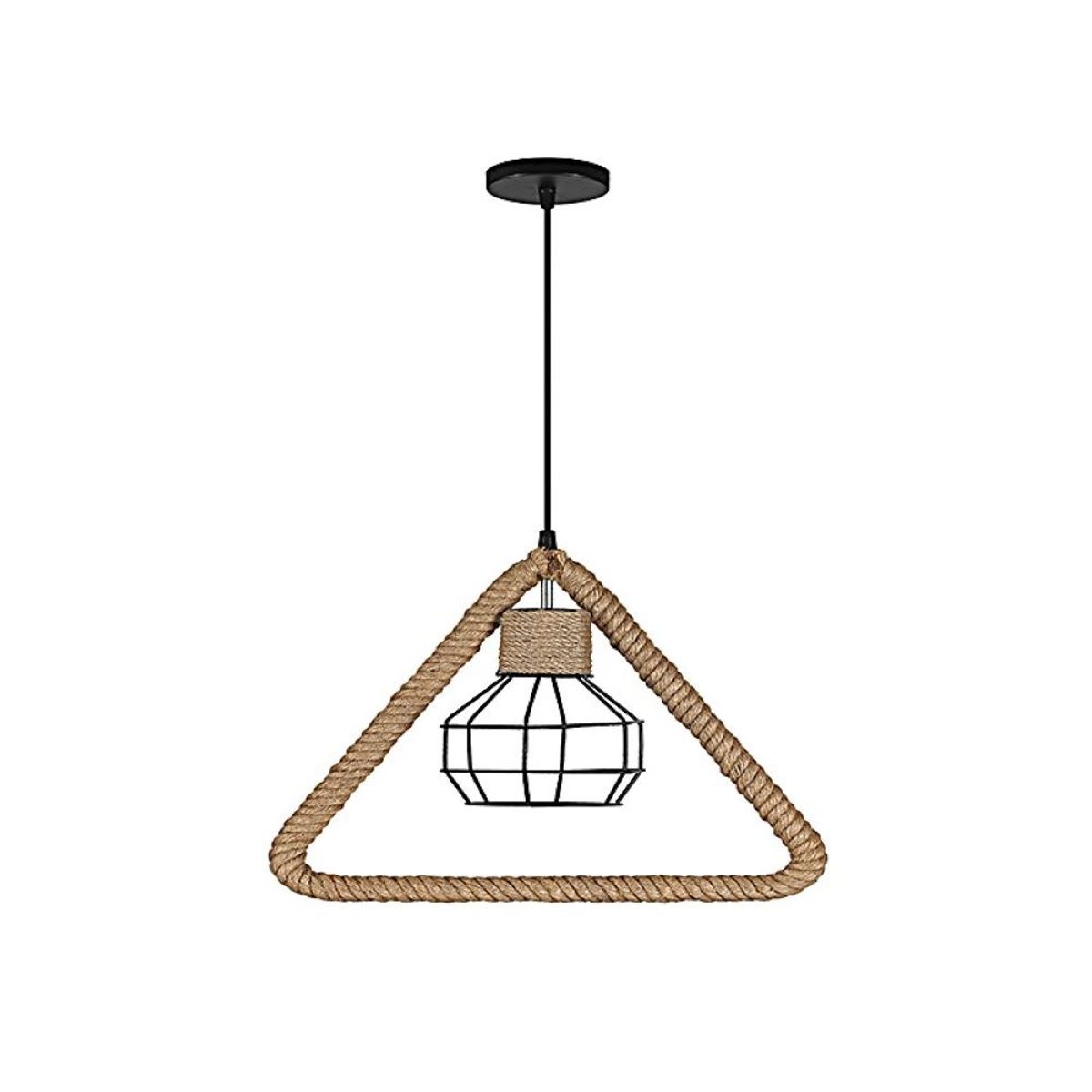 WANT - LAMPARA COLGANTE ESTILO RUSTICO PORTA E27