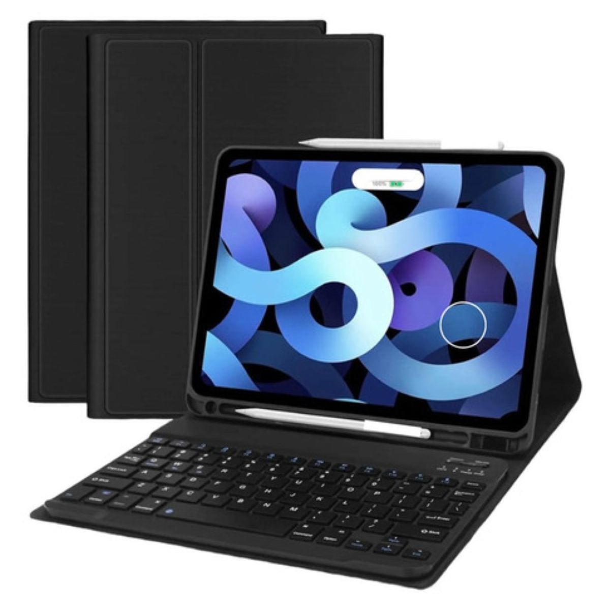 GENERICO - Funda Con Teclado Negro Para iPad Air 4ta/5ta 10.9 Español