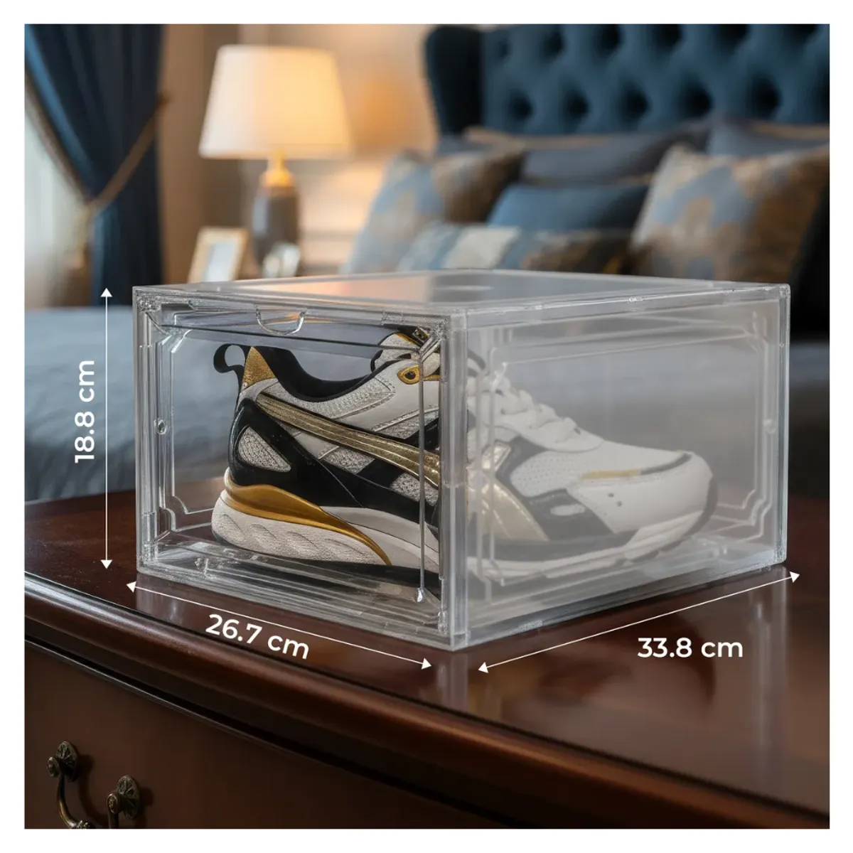 HOMEBRANDT - Caja De Zapatos Imantada Mueble 6 Organizadores De Zapatos