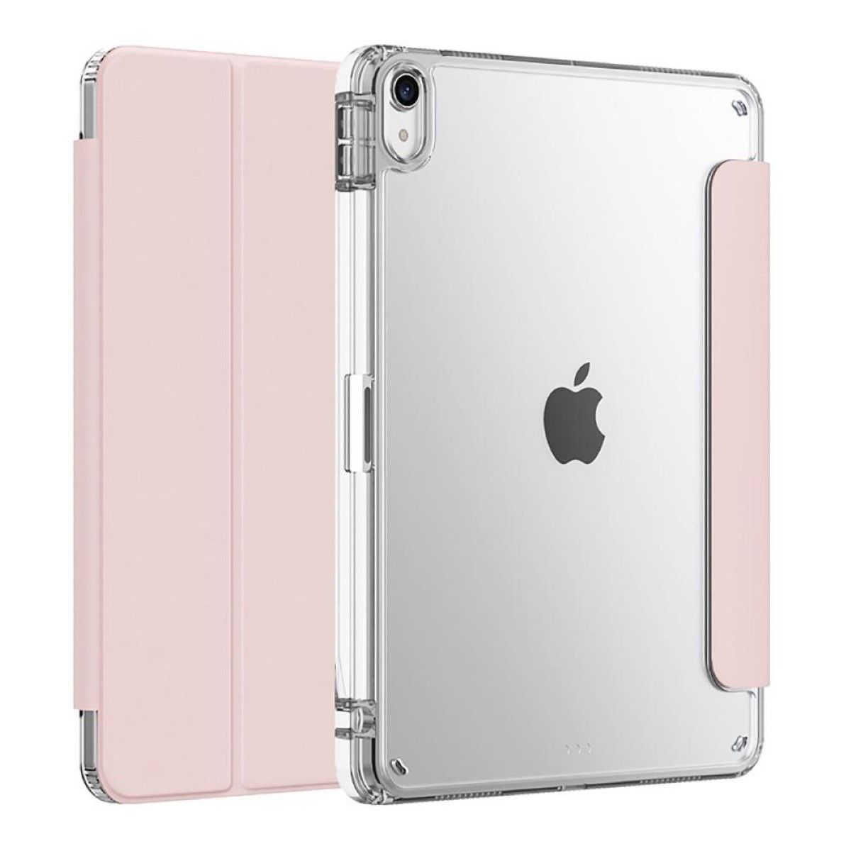 GENERICO - Carcasa Funda Smart Cover Clear Para iPad Air 4ta/ 5ta Gene 10.9 Rosado