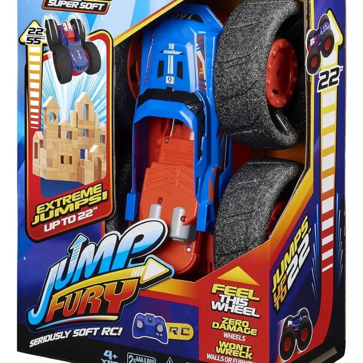 GENERICO - Auto Radio Control Air Hogs Super Soft Jump Fury Spin Master