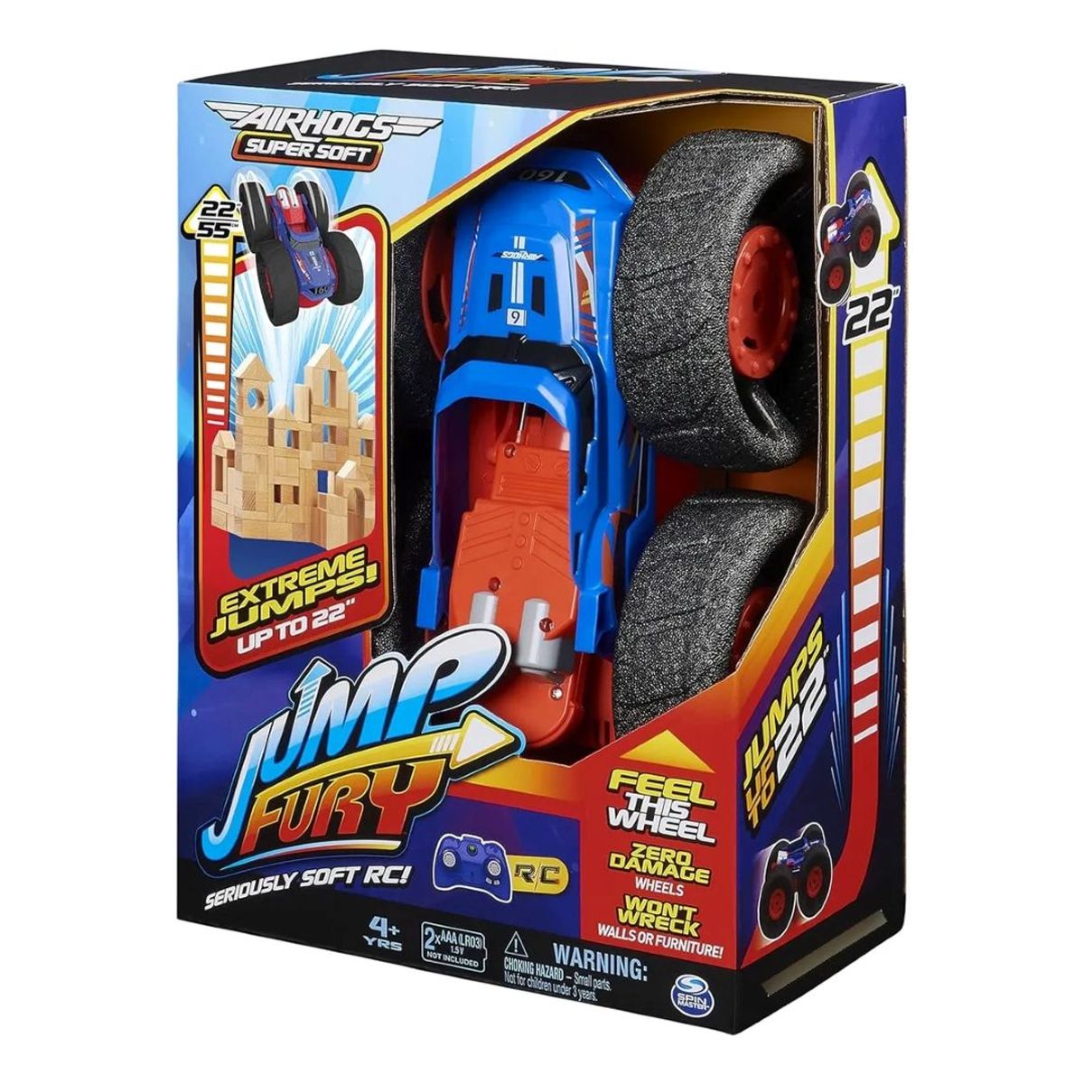 GENERICO - Auto Radio Control Air Hogs Super Soft Jump Fury Spin Master