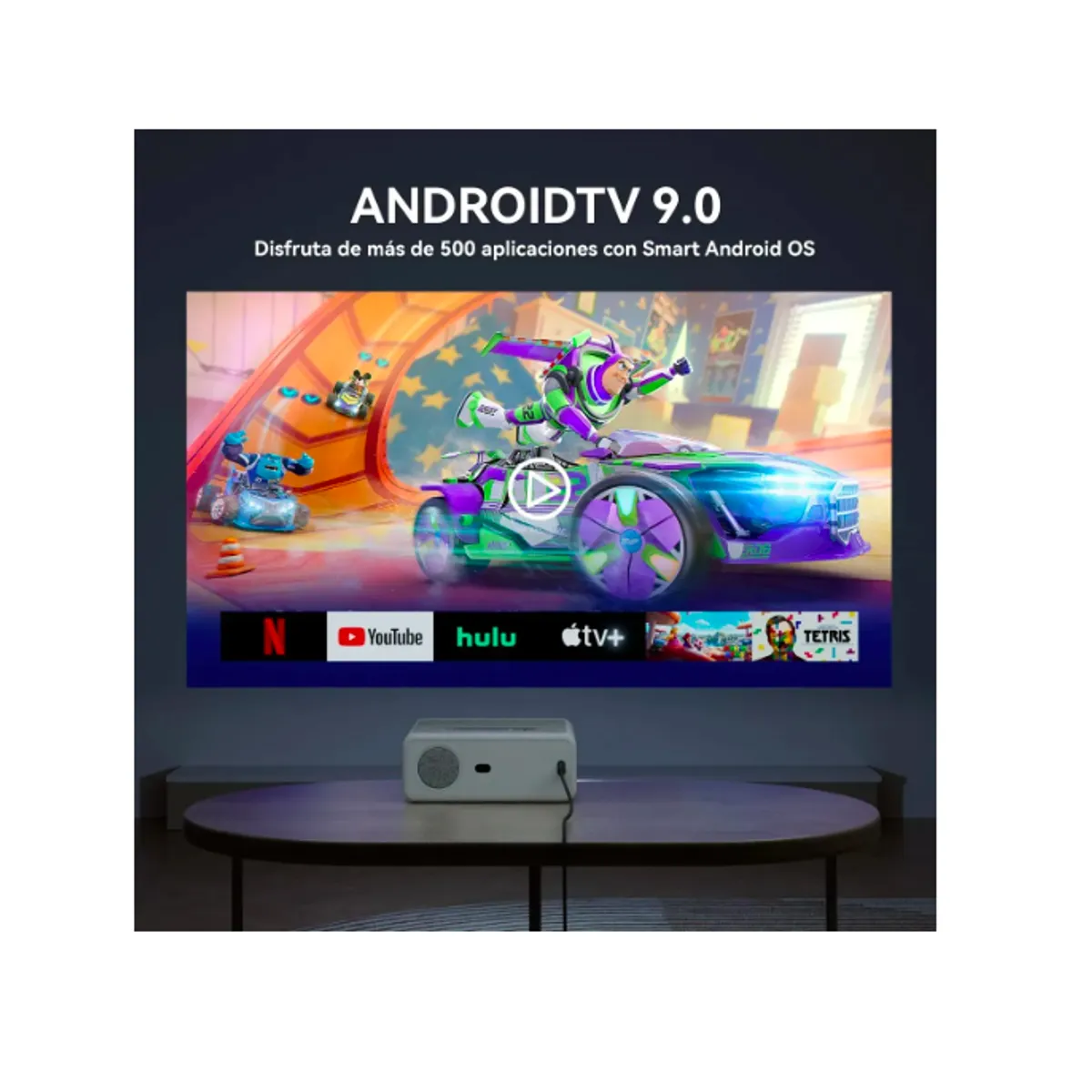 GENERICO - Proyector Profesional 4k Android Auto Enfoque 1080p 16000 Lm