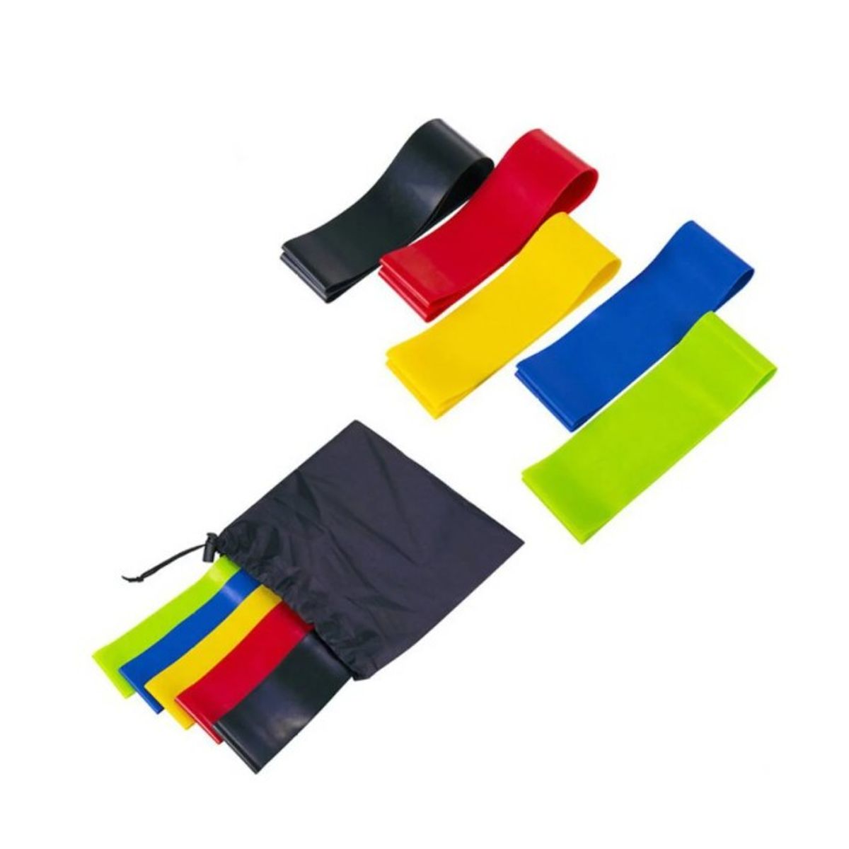 GENERICO - SET BANDAS ELASTICAS CIRCULARES 5 PIEZAS