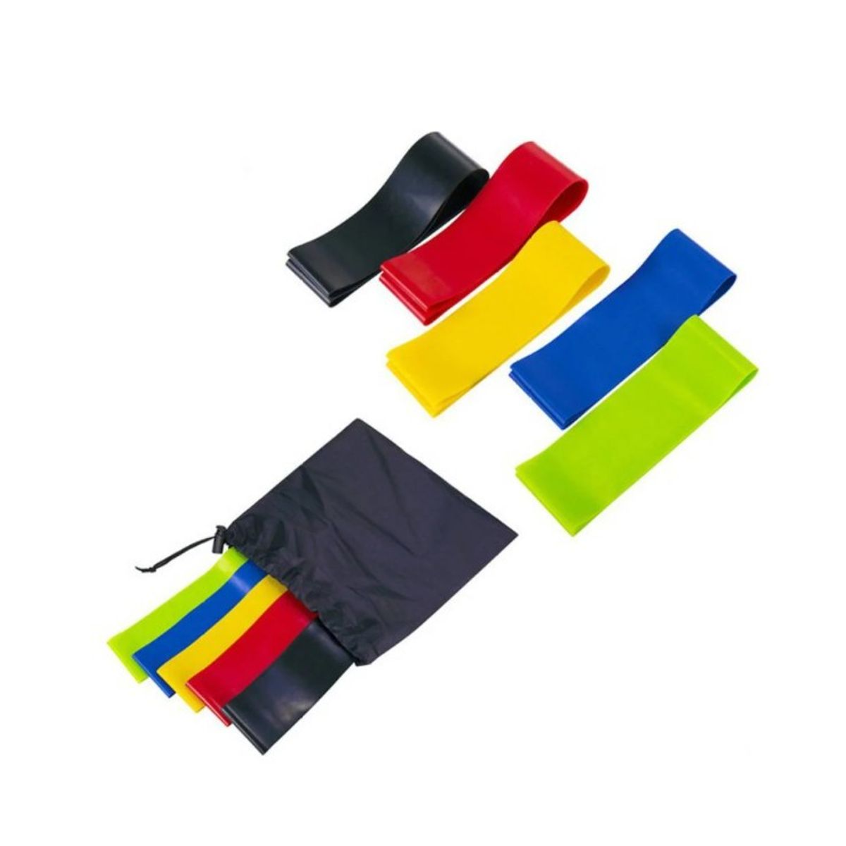 GENERICO - SET BANDAS ELASTICAS CIRCULARES 5 PIEZAS