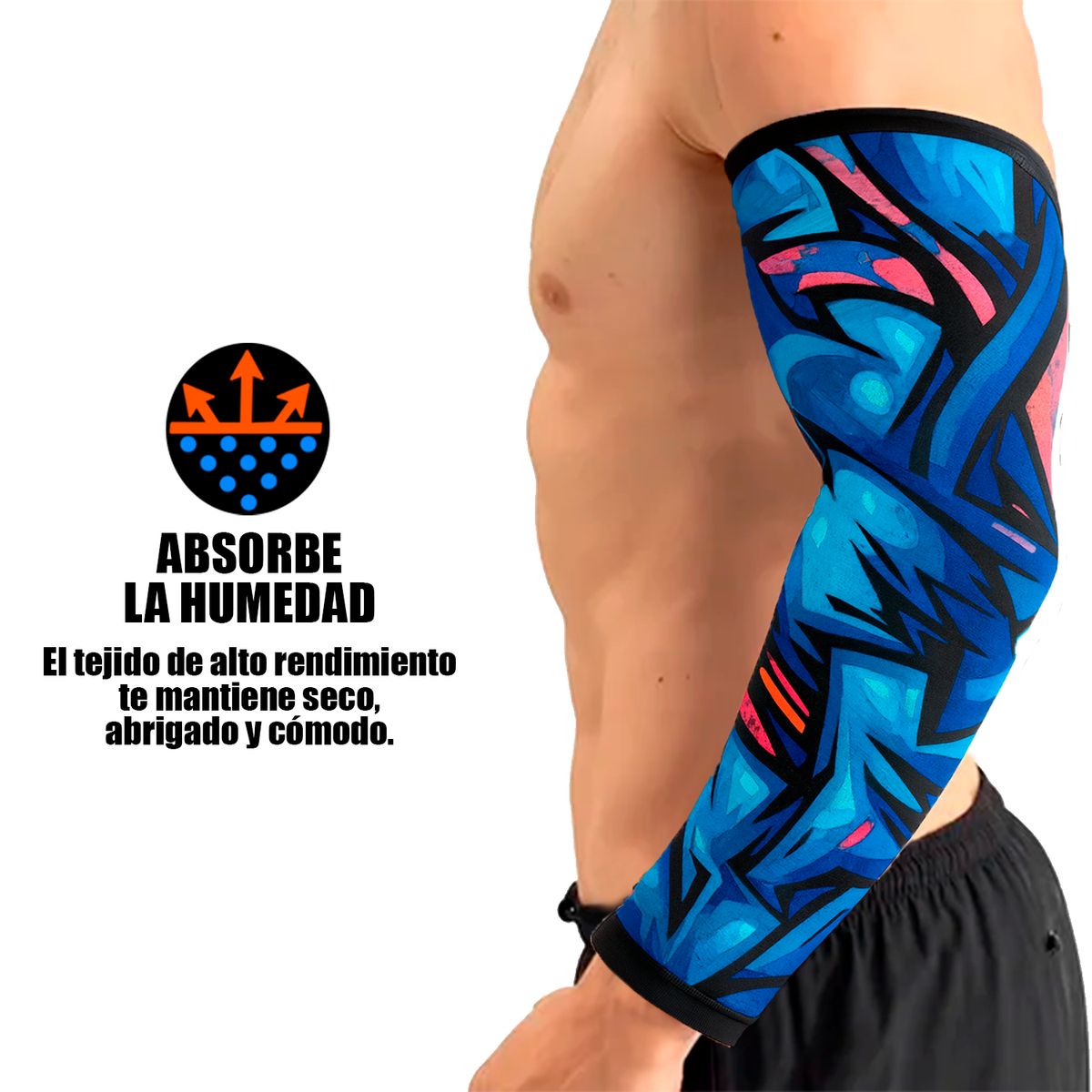 AND1 - Mangas Deportivas Graffiti Azul