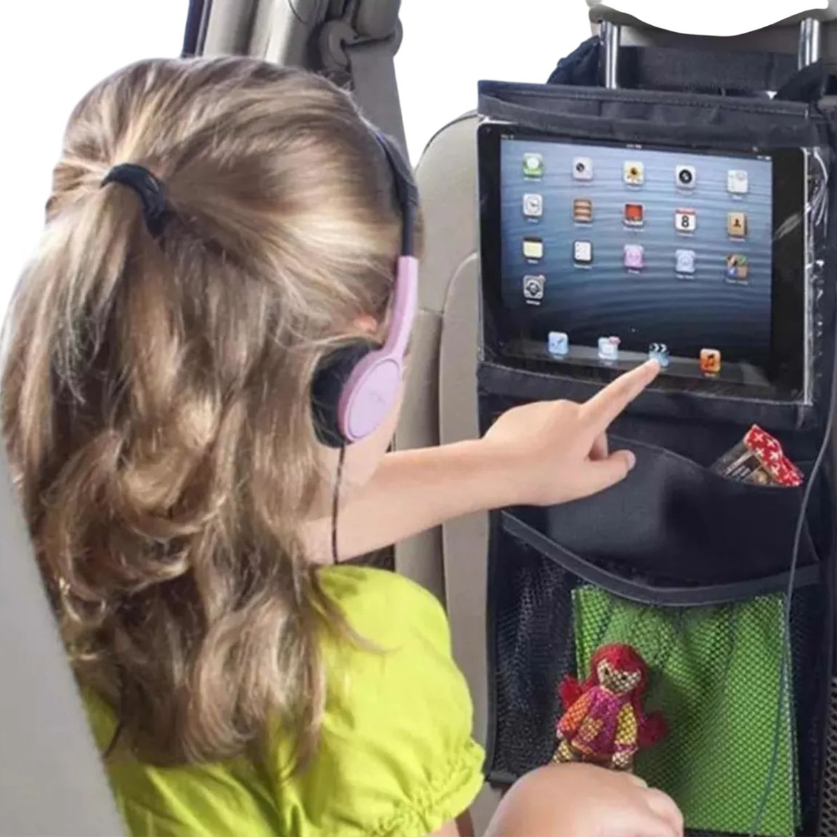 GENERICO - Protector Organizador Respaldo Auto Tablet