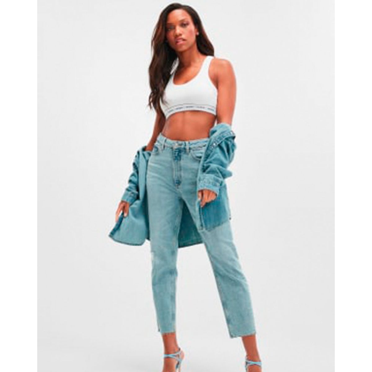 GUESS - Jeans Mom Jean Denim Mujer Guess