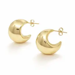 JOYAS LANDEROS - Aro Luna Enchapada en Oro de 18k 23mm