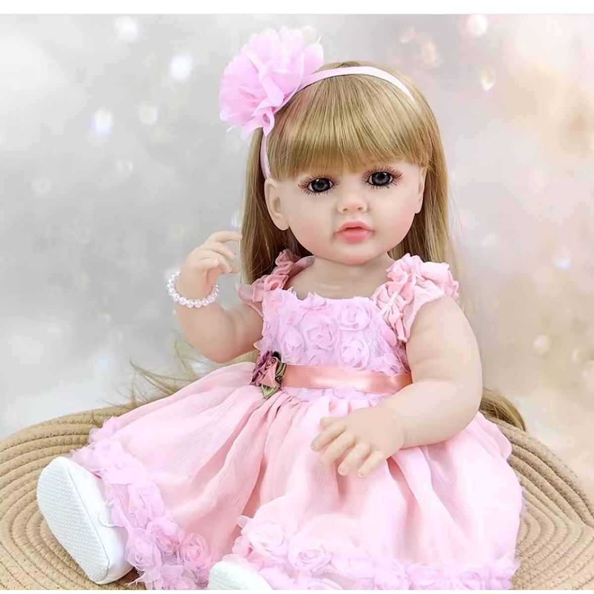 GENERICO - MUÑECA REBORN SILICONA 55CM