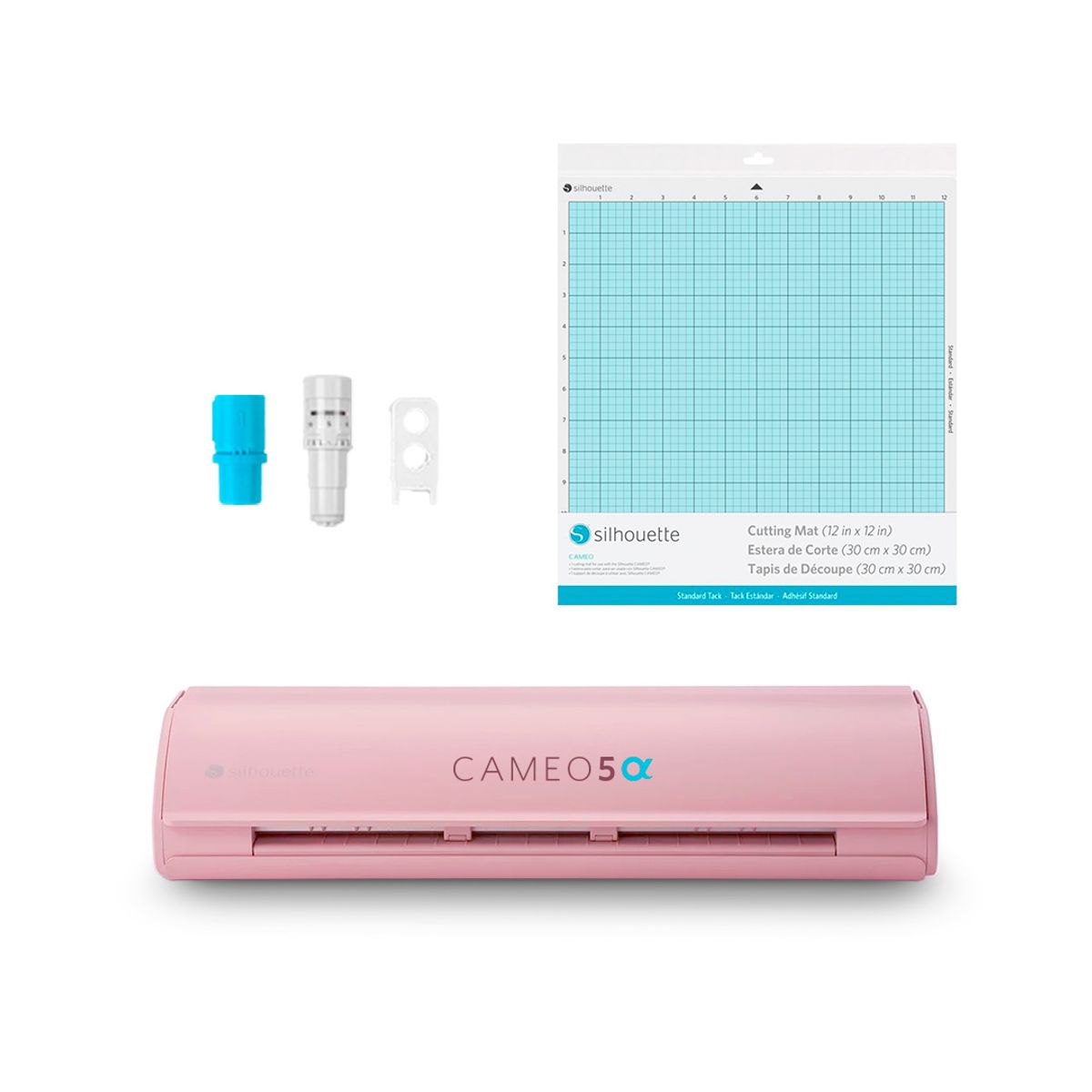 SILHOUETTE - Kit Silhouette Cameo 5 Alfa Rosada + Mini Estampadora Hoby