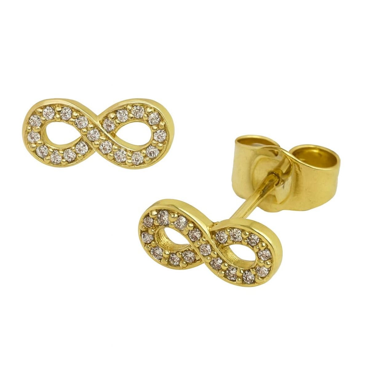 JOYAS LANDEROS - Aro Infinito Circones Enchapado en Oro de 18k 10mm