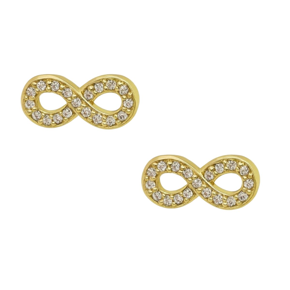JOYAS LANDEROS - Aro Infinito Circones Enchapado en Oro de 18k 10mm