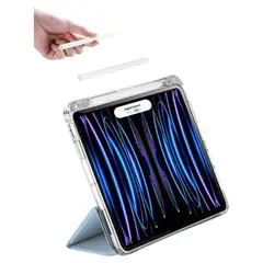 GENERICO - Carcasa Smart Cover Clear Para iPad Air 4ta/ 5ta Gene 10.9 Azul Claro