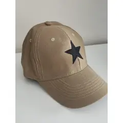 ANONIMASTORE - Gorro Jockey mujer Estrella Taupe