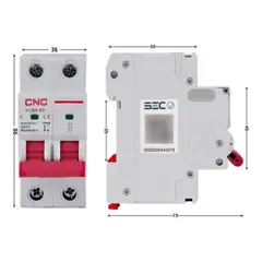 GENERICO - Int Automatico CNC 2x32A 6KA C