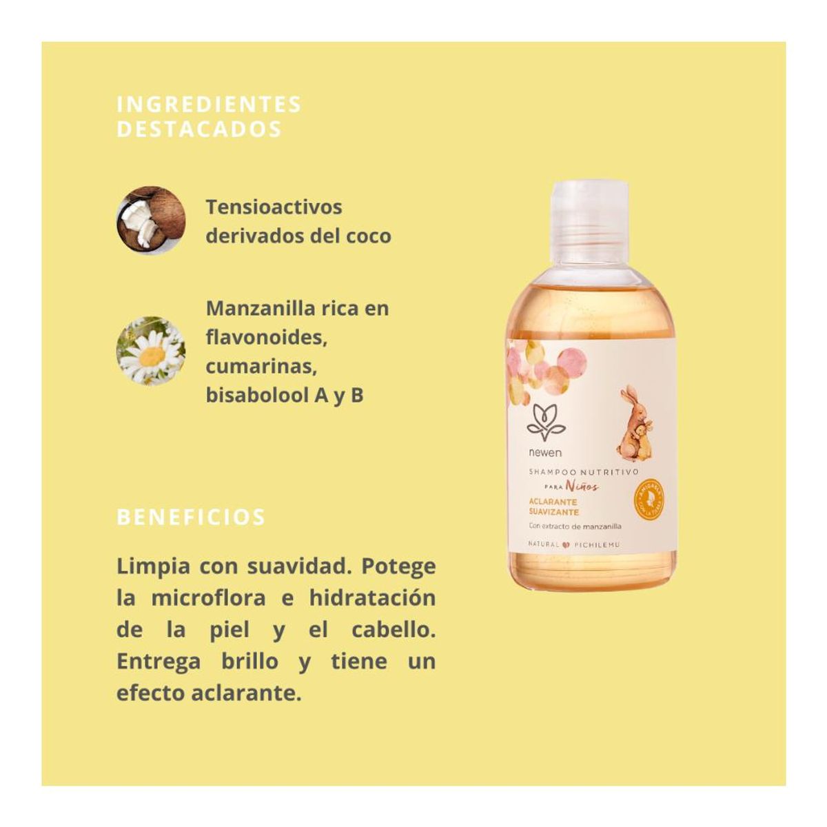 NEWEN - Shampoo Manzanilla para Niños 250 ml Newen