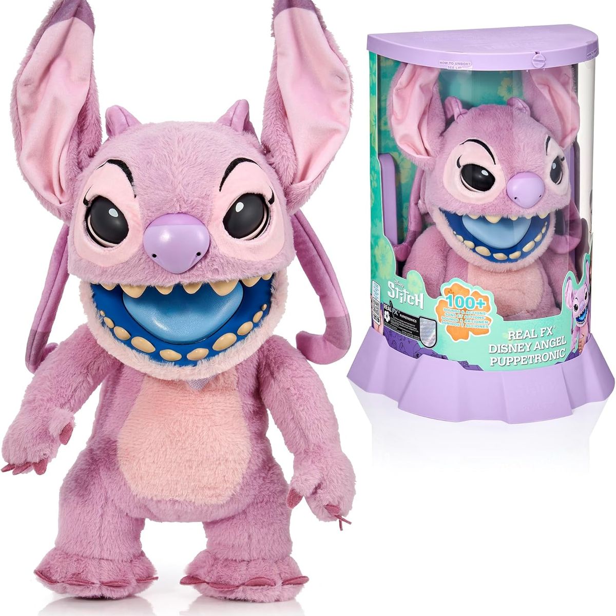 DISNEY INTERACTIVE - Peluche Animatronic Angel Stitch Rosado