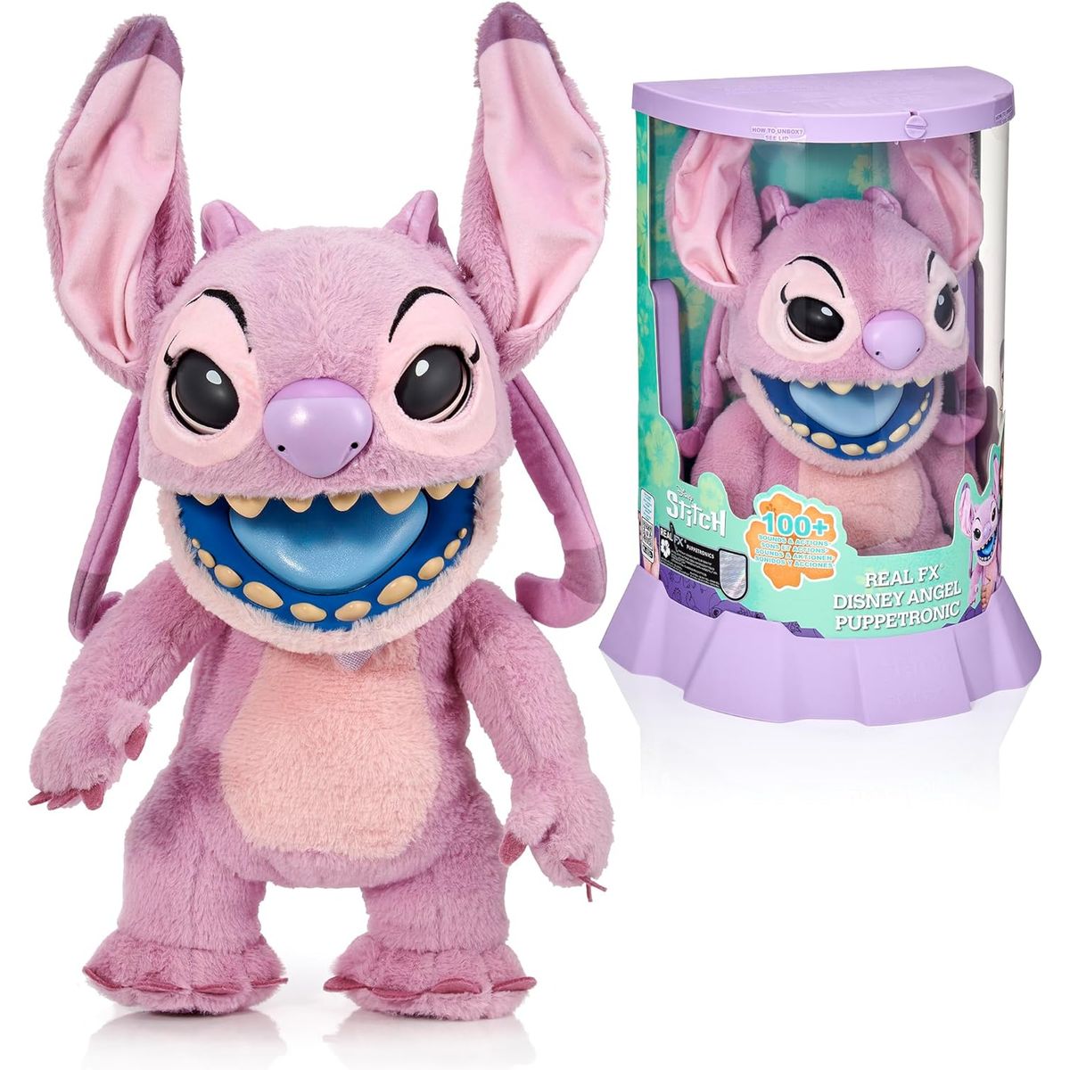 DISNEY INTERACTIVE - Peluche Animatronic Angel Stitch Rosado