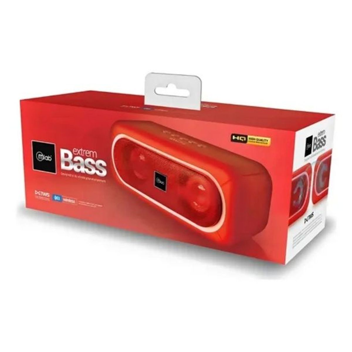 MLAB - Parlante Bluetooth Mlab Extrem Bass Tws 8908 Red Color Rojo