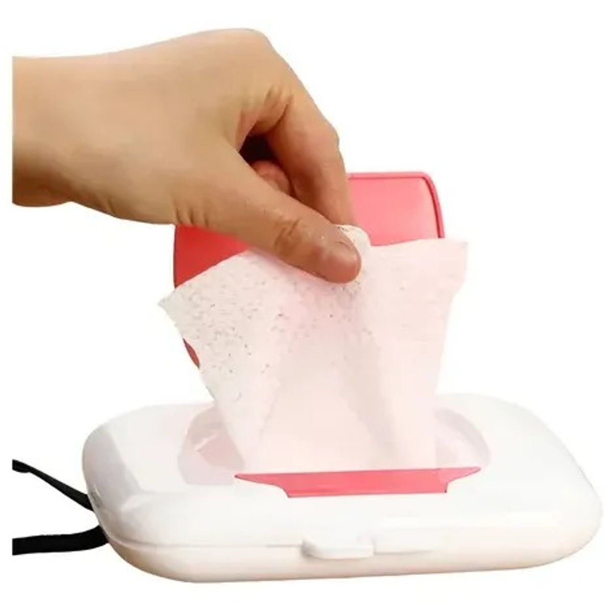 GENERICO - Porta Toallas Húmedas Portátil Para Niños Rosado Dispensador
