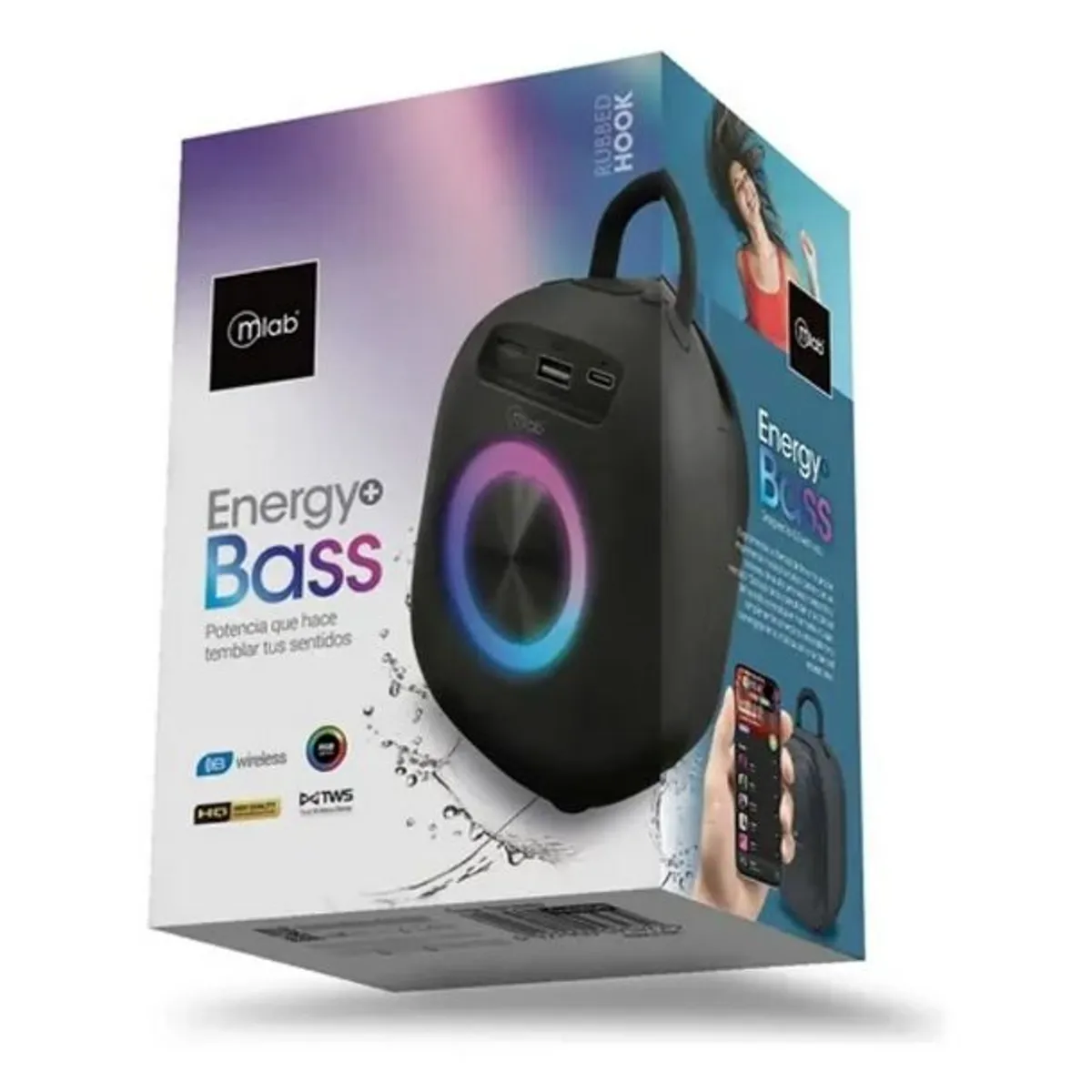 MLAB - Parlante Tws Energy+ Bass Mlab Color Negro Microlab