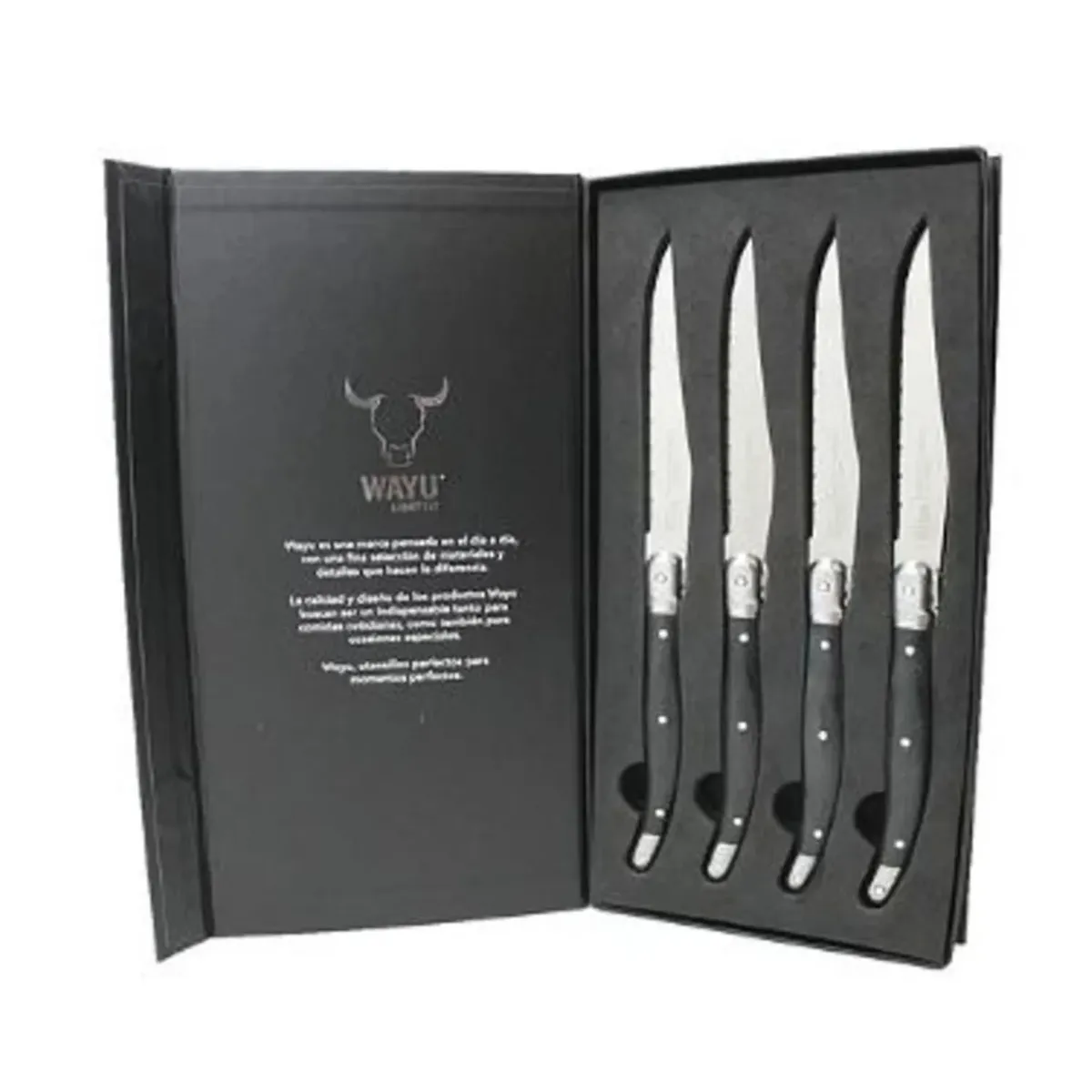 WAYU - SET 4 CUCHILLOS BLACK  MESA WAYU LIMITED