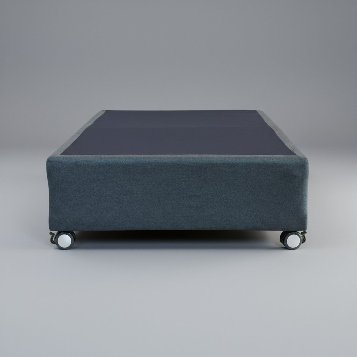 BLOCCARE - Base De Cama 1 Plaza Box 30 cm / Rueda Logo - Largo 190 cm