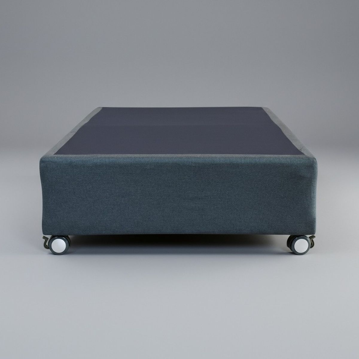 BLOCCARE - Base De Cama 1 Plaza Box 30 cm / Rueda Logo - Largo 190 cm - Con Refuerzo